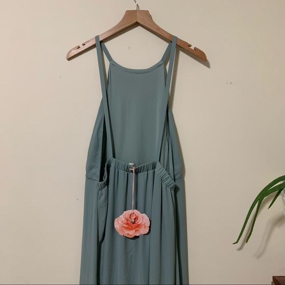 NWT Show Me Your Mumu Amanda Maxi Dress in Silver Sage Crisp sz XXL - Picture 4 of 5